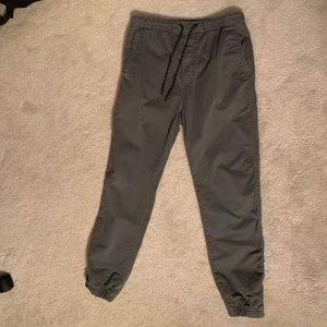 Grey chino joggers